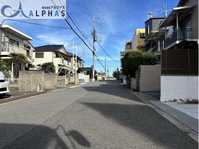 【前面道路含む現地写真】 | 神戸市西区王塚台二丁目　建築条件無し土地 | 前面道路幅員約6ｍあり駐車がしやすいです♪