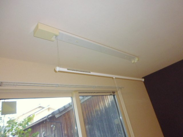 倉敷市児島下の町３丁目の一戸建ての設備|室内物干し