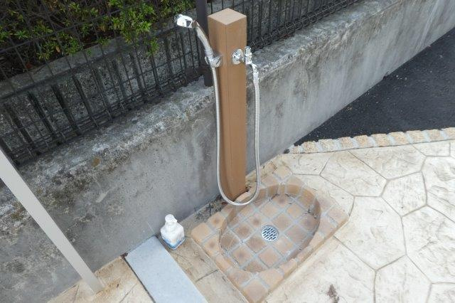 総社市井尻野のアパートのその他共用部分|ペット用足洗い場