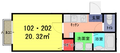 サクセス川越の間取り