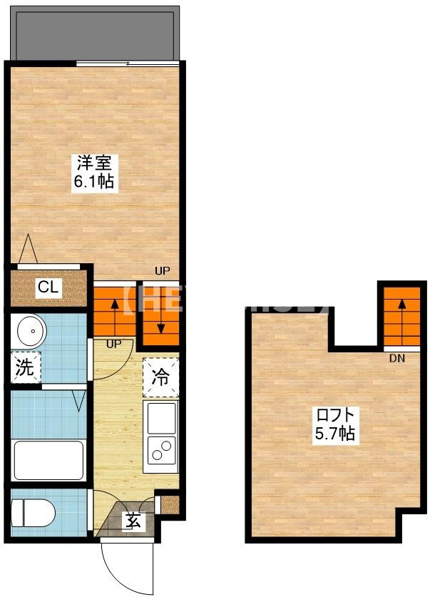 デ・クメール新大村駅前の間取り