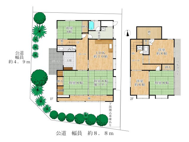 神戸市若葉台２丁目戸建の間取り