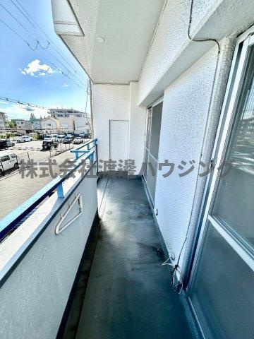 ハイツ桃山のバルコニー