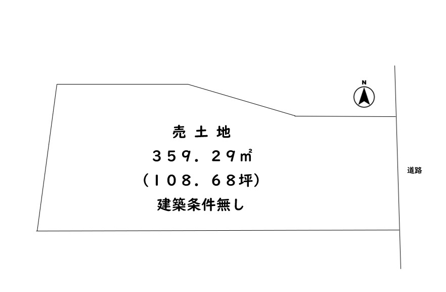 敦賀市舞崎町売土地の土地図