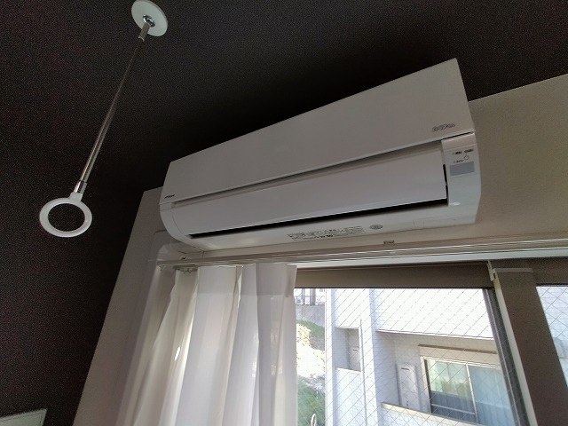 神戸市須磨区妙法寺字道正川のアパートの設備|エアコン