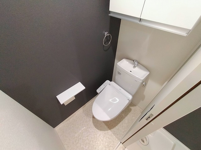 神戸市須磨区妙法寺字道正川のアパートのトイレ|ウォシュレット