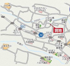 祝：成約済み　八王子市　川口町　新築戸建て　１１期の地図|～仲介手数料無料☆八王子ひなた不動産～八王子市川口町　新築戸建て