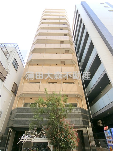 リクレイシア蒲田の外観|2008年1月築　RC鉄筋コンクリート造地上13階建て1K～2DK総戸数36戸の分譲賃貸マンション　東京都大田区蒲田5丁目　JR京浜東北線蒲田駅、京急本線京急蒲田駅も利用可能な立地！！