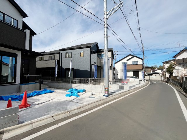 祝：成約済み　八王子市　川口町　新築戸建て　１１期の前面道路含む現地写真|～仲介手数料無料☆八王子ひなた不動産～八王子市川口町　新築戸建て
