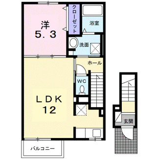 【間取り】 | ディアコート　加守