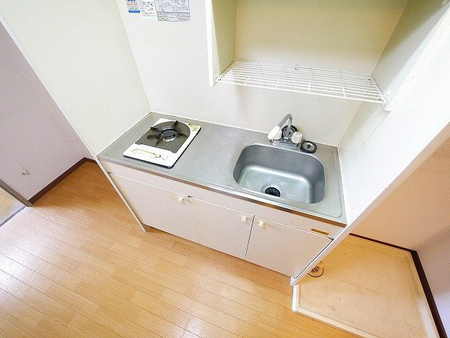 サンガーデン（田井庄町）のキッチン|キッチンはガスコンロです