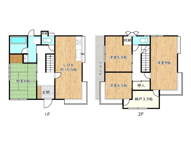 【間取り】 | 姫路市北新在家3丁目／中古戸建