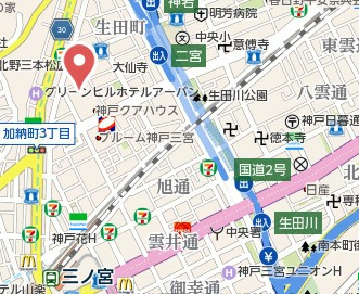 【地図】 | CRESTTAPP神戸三宮
