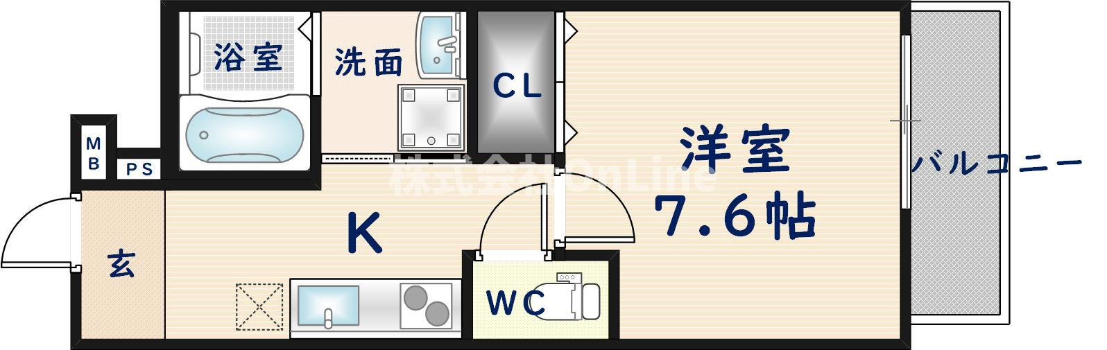 フジパレス俊徳道WESTの間取り