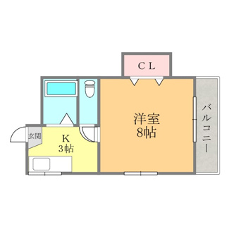 【間取り】 | コーポ斎院