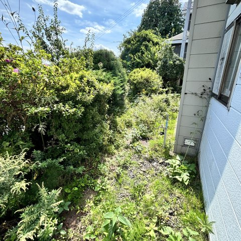 室蘭市本輪西町2丁目6-16戸建の庭