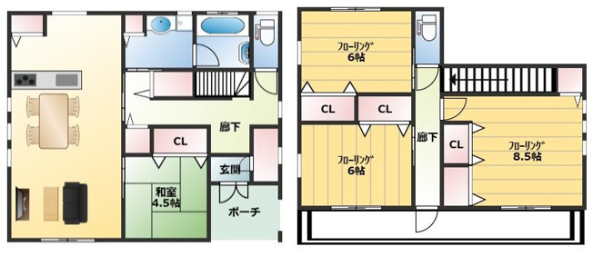 【間取り】 | 神栖市知手　中古戸建