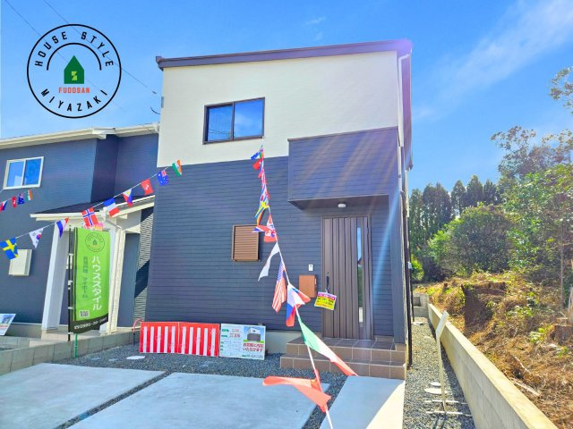 第3清武町今泉モデル（3号棟）の外観|デザイン性のある外観です。