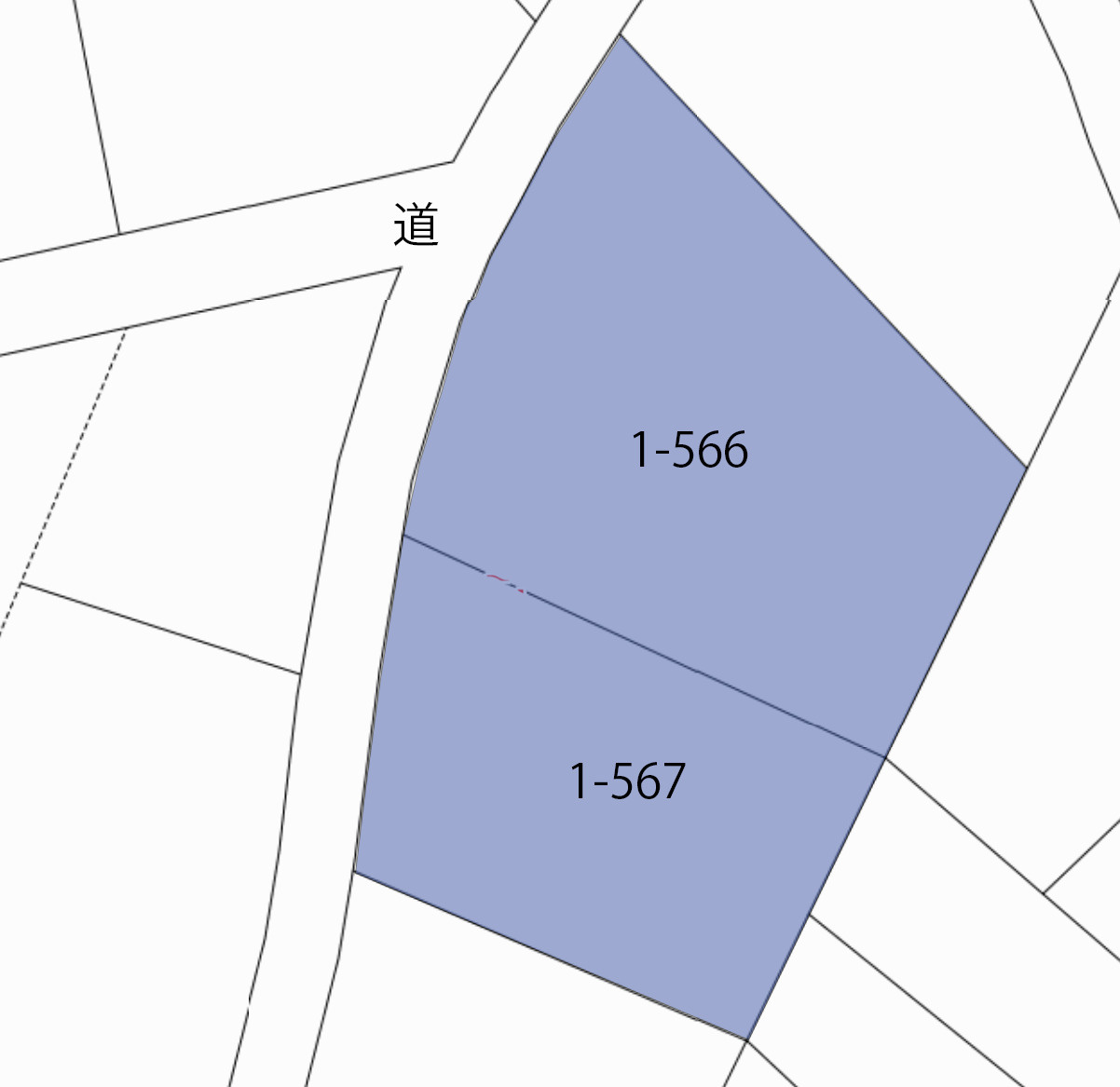 羽鳥湖平和郷別荘地④の土地図