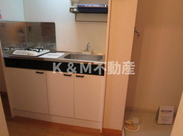 グリーンヴィレッジのキッチン|コンパクトなキッチンで掃除もラクラク