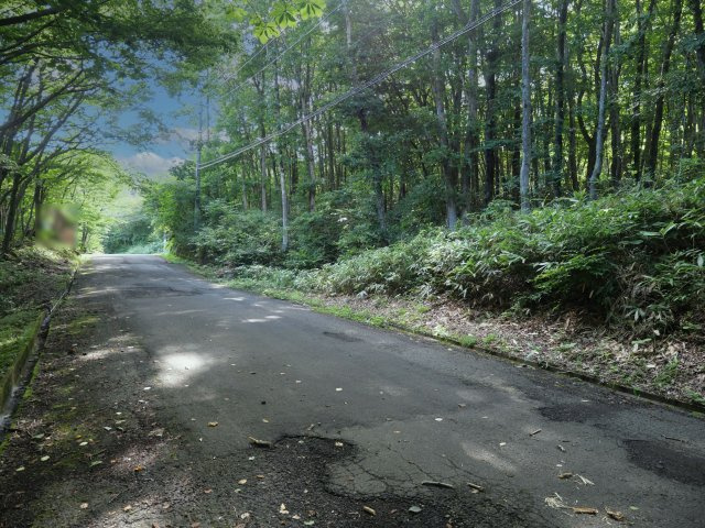 羽鳥湖平和郷別荘地⑤の前面道路含む現地写真