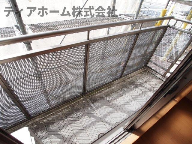 ジュネスコートのバルコニー|陽当たり良好なバルコニーです