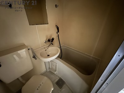 シンプルなユニットバスです