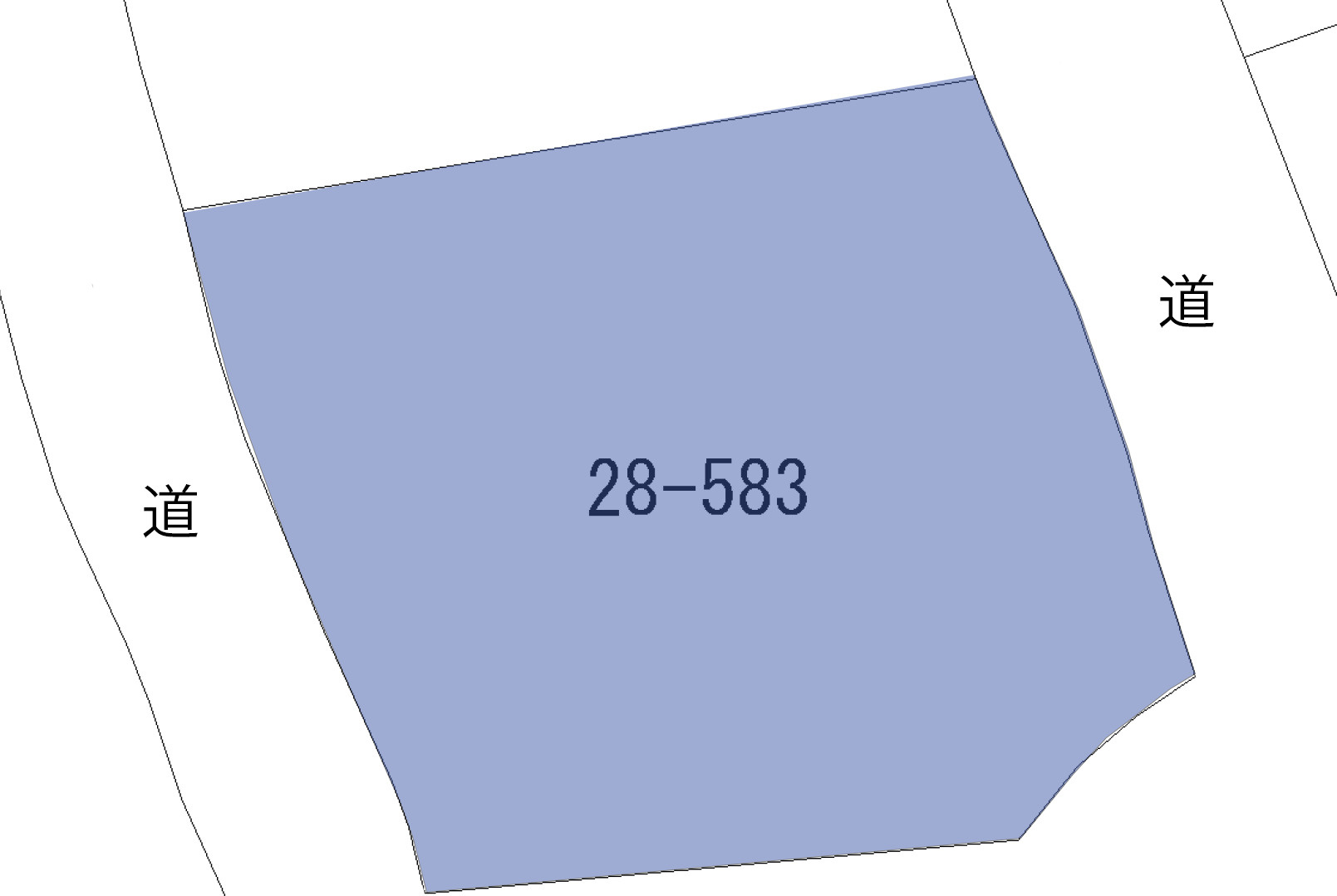バラード青山①の土地図