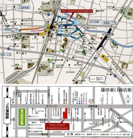 ヴェルステージ蒲田駅前の地図
