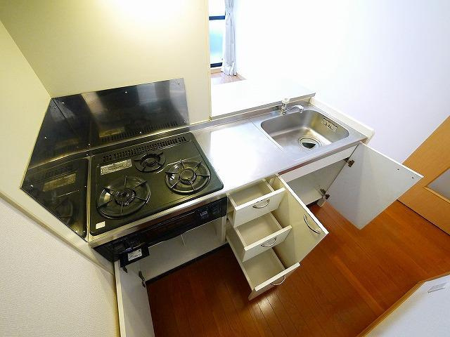 レオパレス南阪手のキッチン|きれいなキッチンです