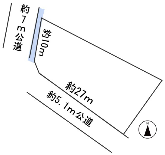 ６４０４８　各務原市前渡東町土地の区画図