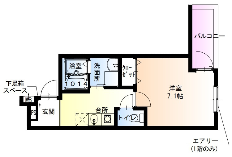 フジパレス長田ノースの間取り