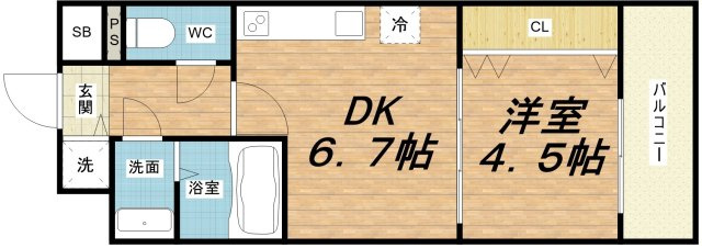 【間取り】 | (ワンルーフフラットフクシマ)