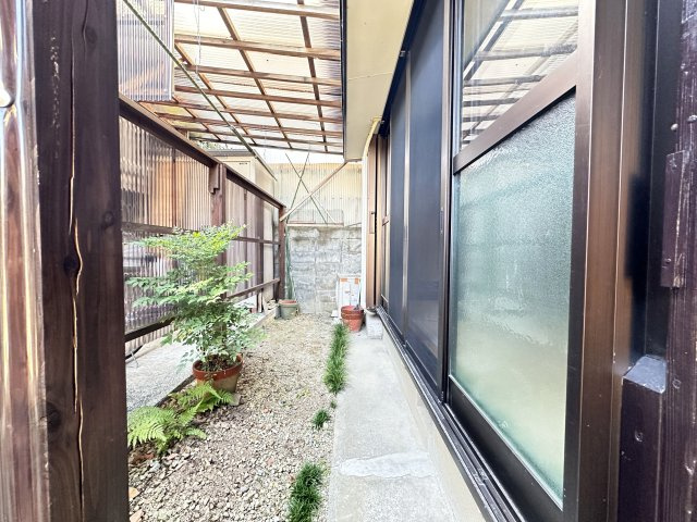 和泉町貸家の庭