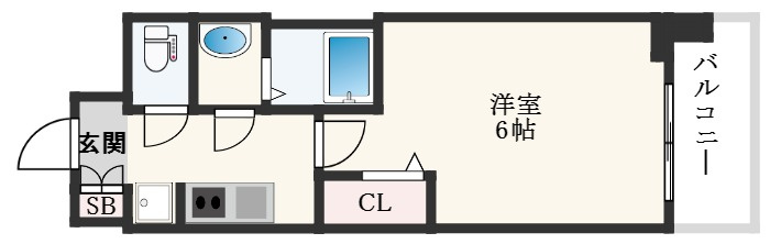 プレサンスOSAKA東成中本ハーヴィルの間取り