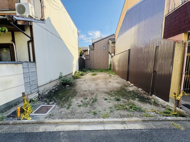 中堂寺前田町　建築条件無土地の前面道路含む現地写真