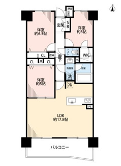 【間取り】 | コスモ茨木シティフォルム