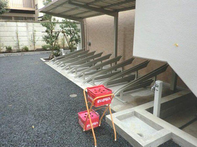 【駐車場】 | GROWS TOKIWADAI | 敷地内に自転車置き場があります(^^)/