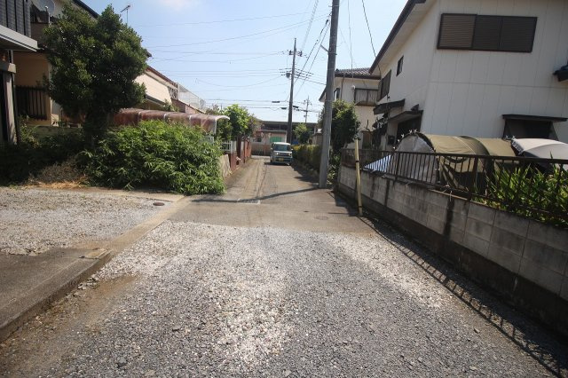 小山市羽川の前面道路含む現地写真|南側道路