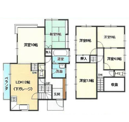 小山市間々田の間取り|間取り図