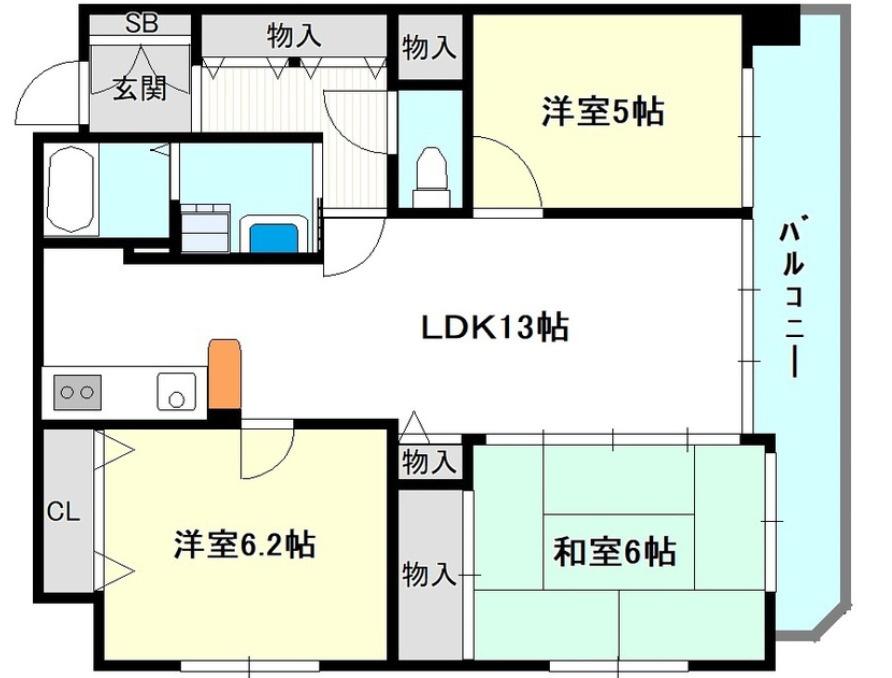 ラシャンス広畑の間取り