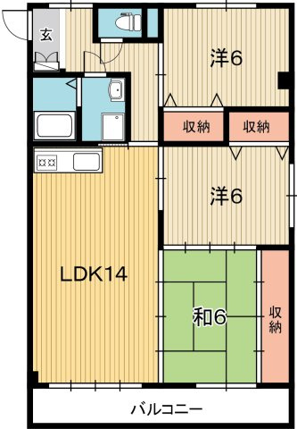 シルキーハイツの間取り