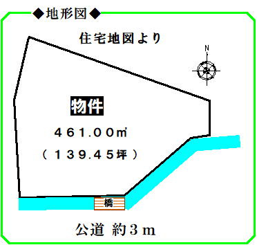 いなべ市大安町石榑南の土地図