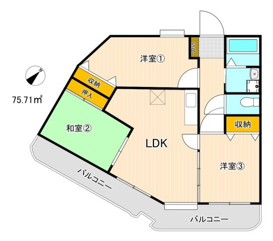 メゾンドール荒木の間取り