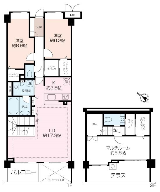 ビクトリアヒルズ横濱サウスE棟　～戸建て感覚でゆったりとご利用できる「メゾネットタイプ」～の画像