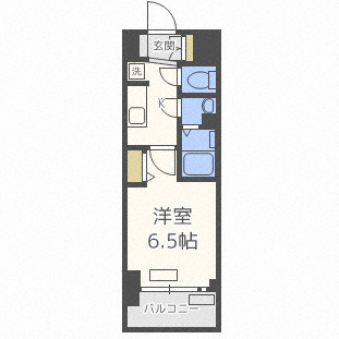 プレサンスOSAKA DOMECITYスクエアの間取り