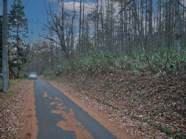 黒姫高原保健休養地②の前面道路含む現地写真