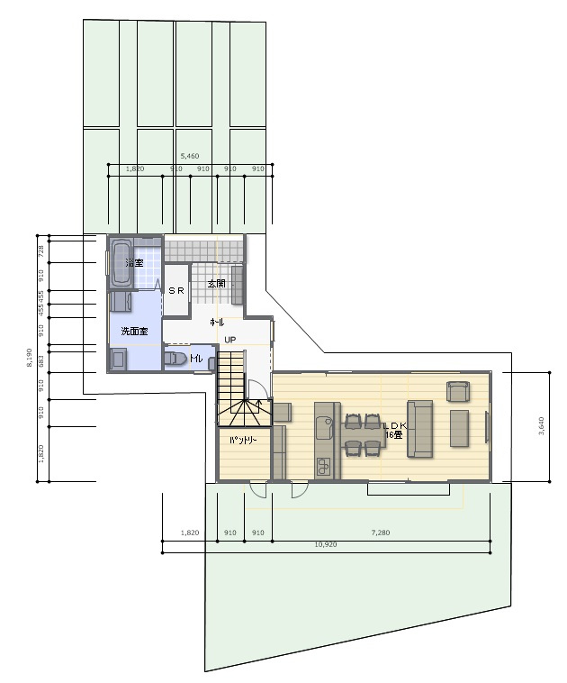 南久万　北　新築戸建　【内覧可能】の区画図
