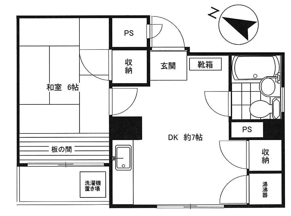 ＹＳビルの間取り|1DK