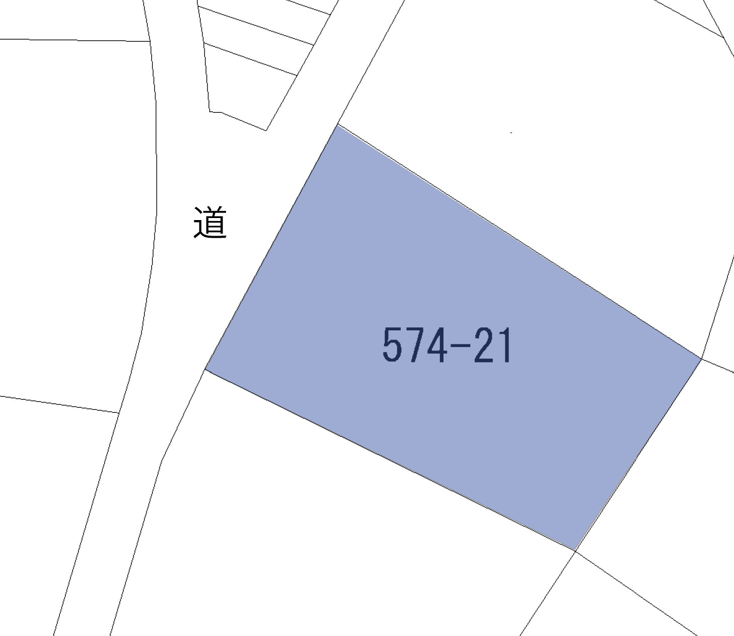 美しの国別荘地①の土地図